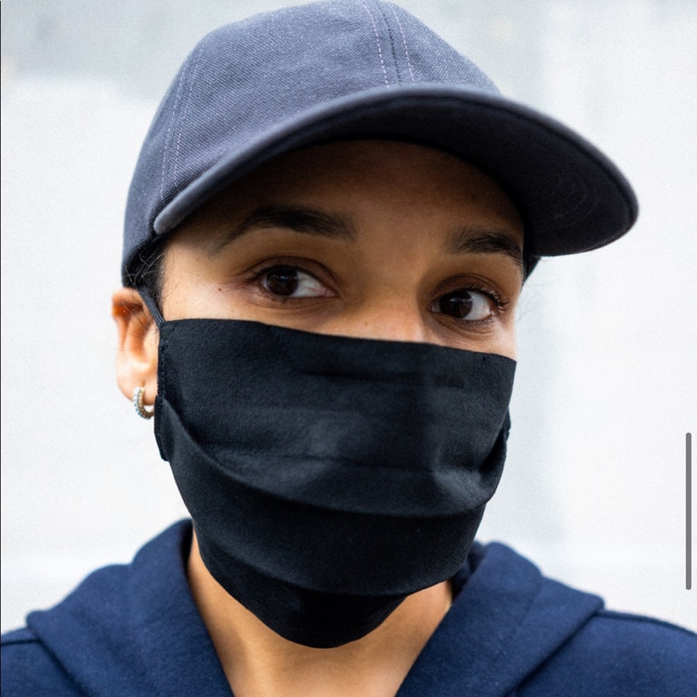 Outlier NYC MASK 004-ULTRASUEDE 3BAR, Unisex,Camel